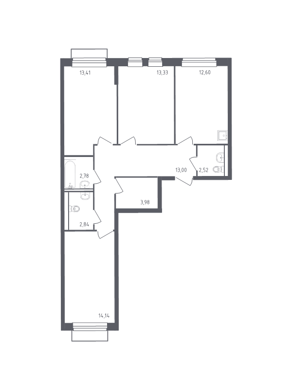 Продажа 3-комн квартиры в новостройке Лайково с., Лесная ул.,  к. 57