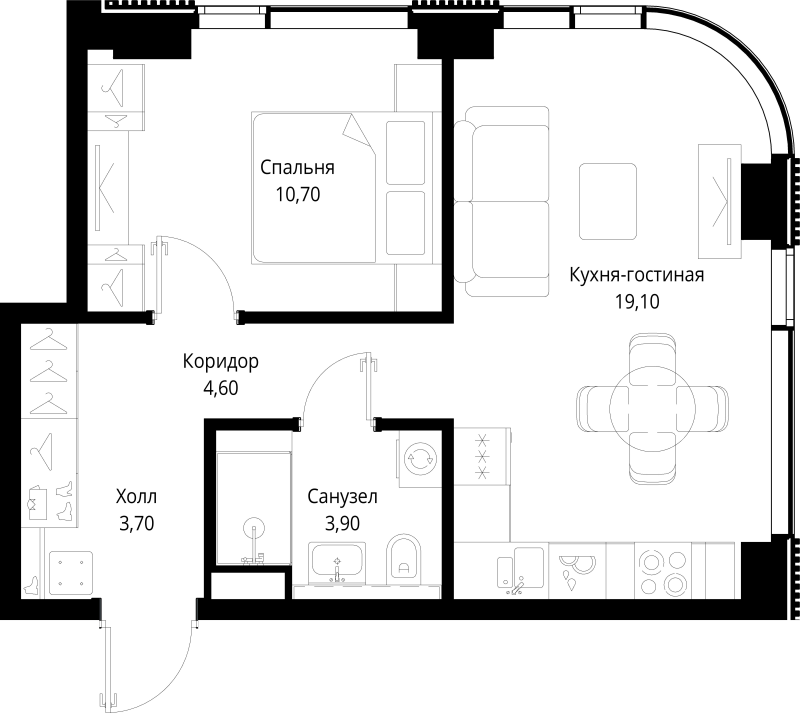 Продажа 1-комн квартиры в новостройке Москва г., Вишнёвая ул.,  к. 1