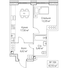 Продажа 1-комн квартиры в новостройке Москва г., 2-й Хорошёвский проезд,  к. 2