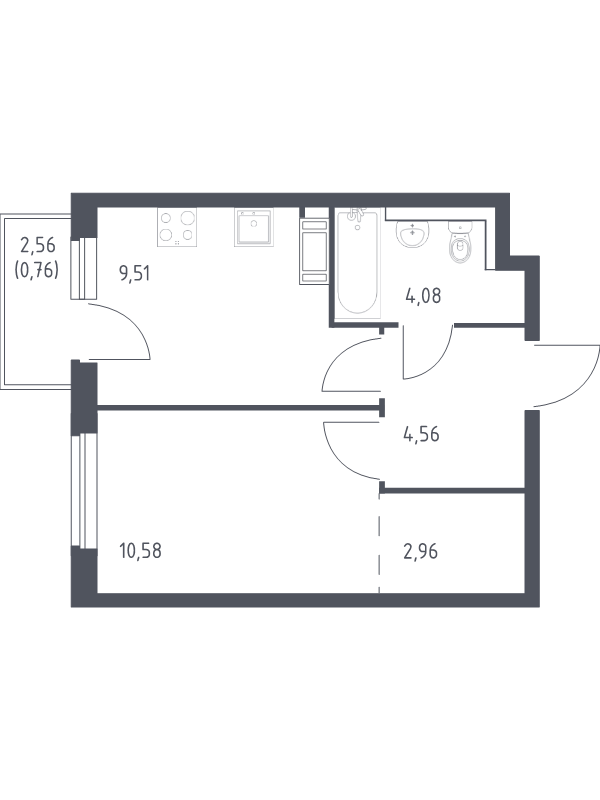 Продажа 1-комн квартиры в новостройке Новогорелово п., Красносельское ш.,  к. 1.1
