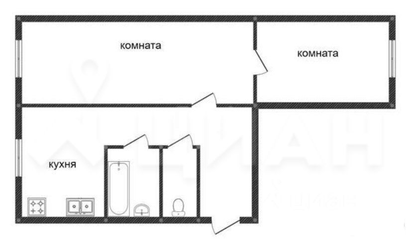 Аренда 2-комн квартиры на вторичном рынке улица Академика Семенова, 11К1