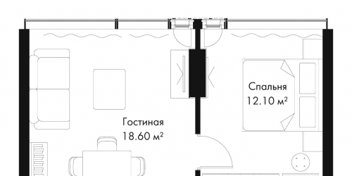 1-комн квартира пр-кт Ленинградский, вл. 8