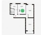 Продать Квартиры вторичка ул Профсоюзная  132 4