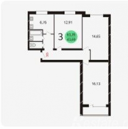 Продажа 3-комн квартиры на вторичном рынке ул Профсоюзная,  д. 132,  к. 4