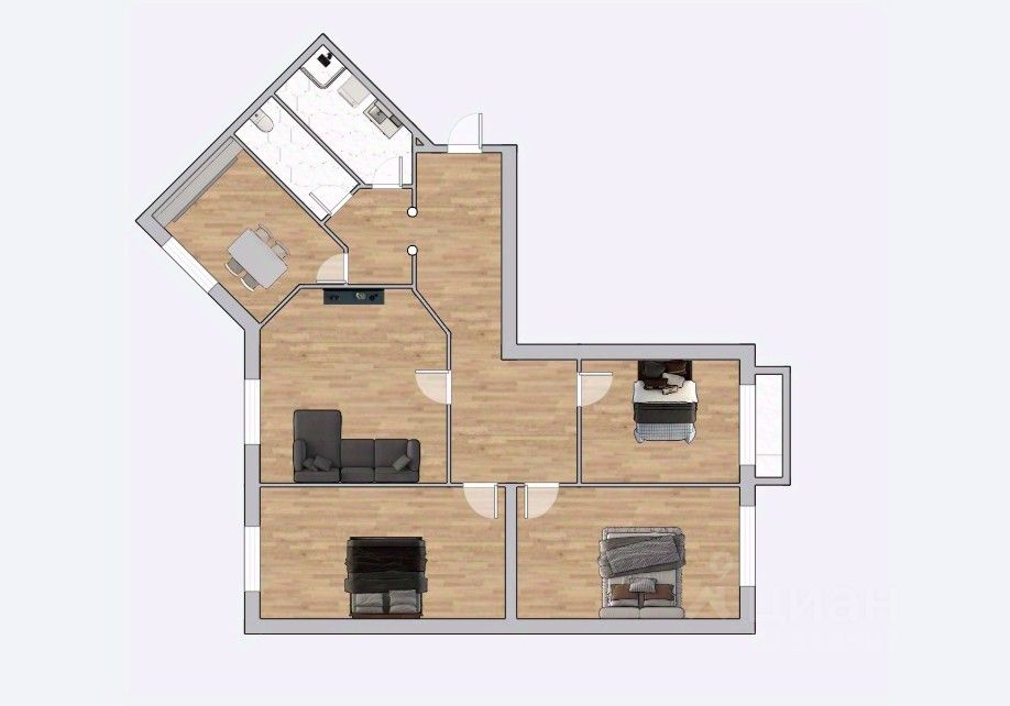 Продажа 4-комн квартиры на вторичном рынке проспект Мира, 112