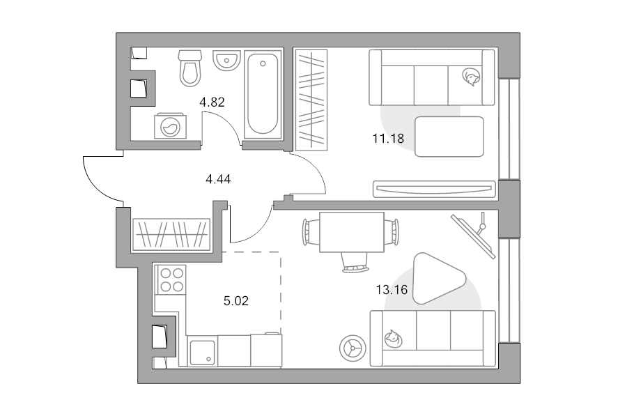 Продажа 1-комн квартиры в новостройке Москва г., Верхнелихоборская ул.,  к. 1