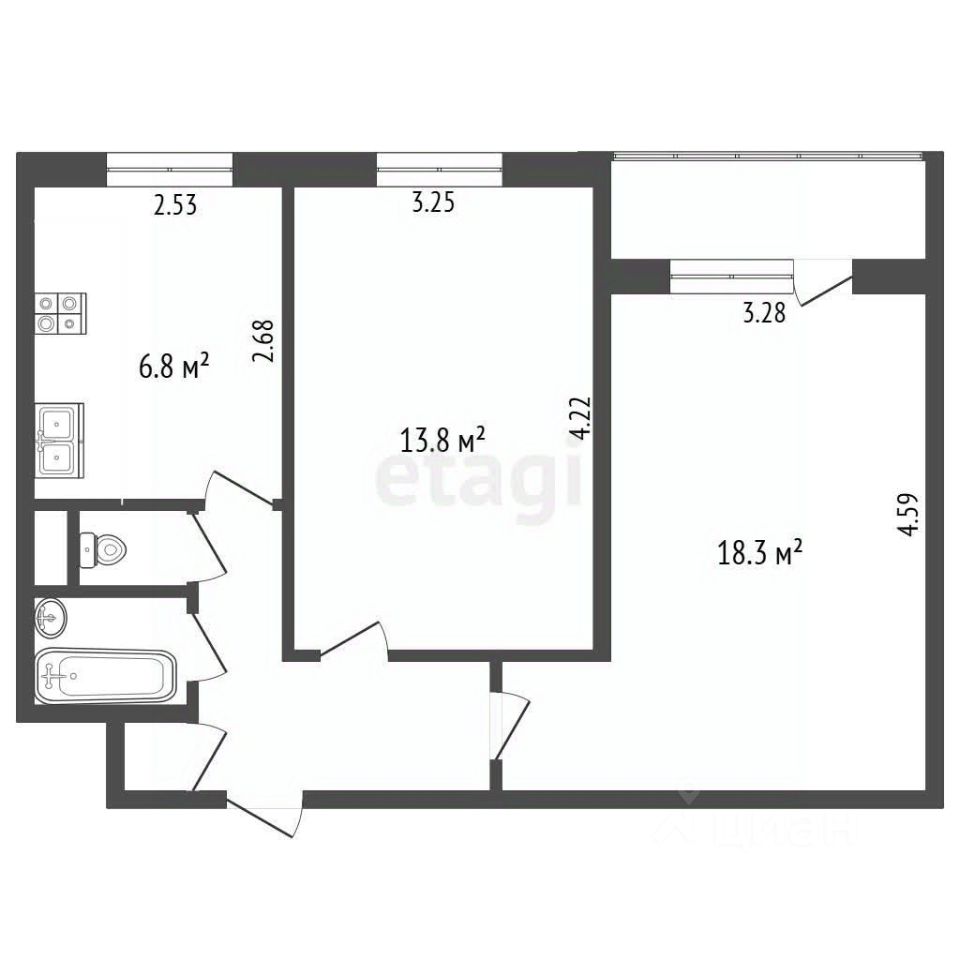 Продажа 2-комн квартиры на вторичном рынке Шенкурский проезд, 4