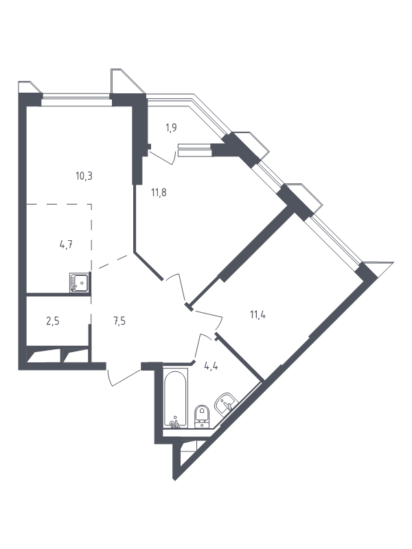Продажа 2-комн квартиры в новостройке Раздоры д., Мякининское ш.,  к. 21