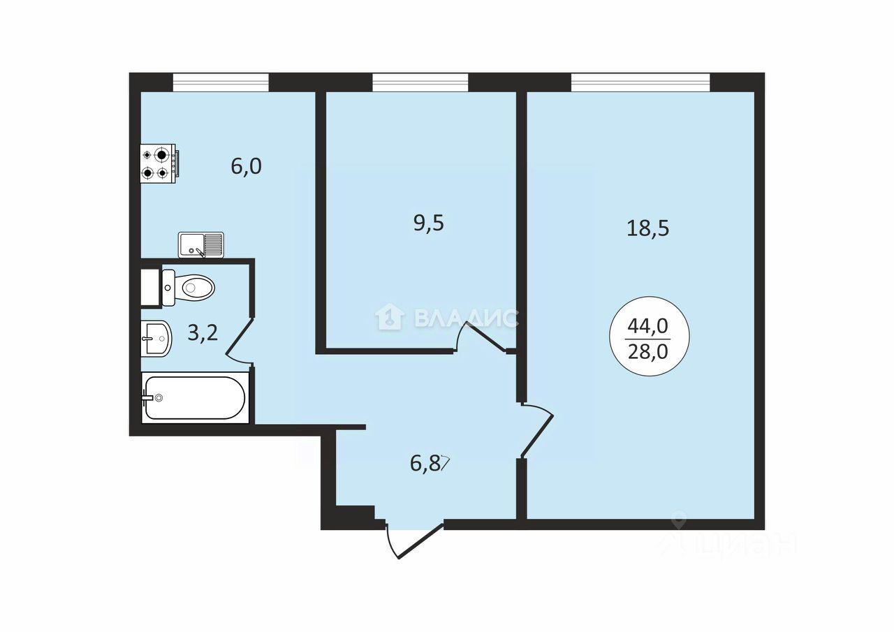 Продажа 2-комн квартиры на вторичном рынке Россошанский проезд, 5К1