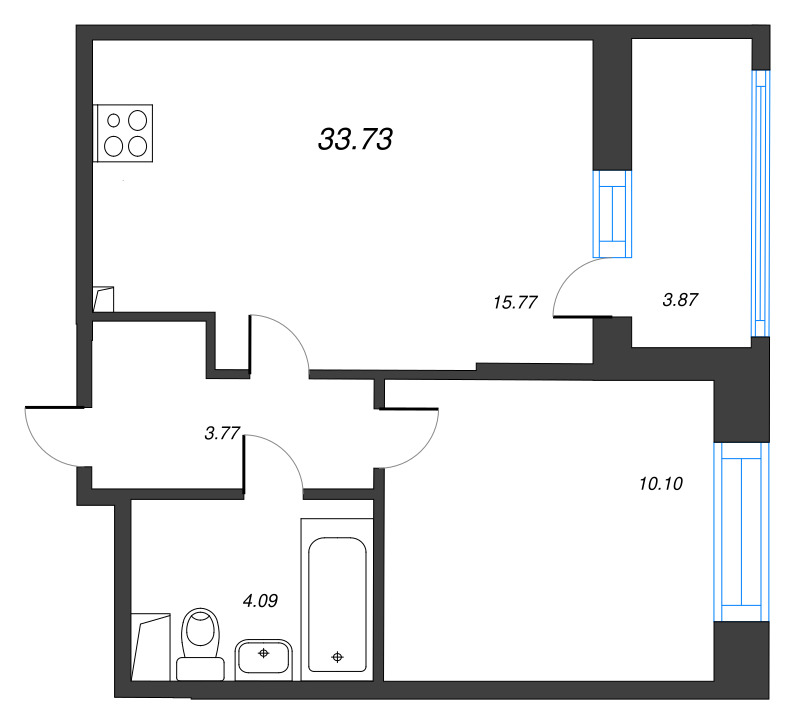 Продажа 1-комн квартиры в новостройке Новосаратовка д., Покровская Дорога ул.,  к. 6