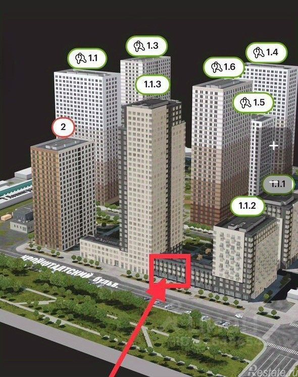 Продажа ПСН Кронштадтский б-р,  д. 13/2,  к. 2