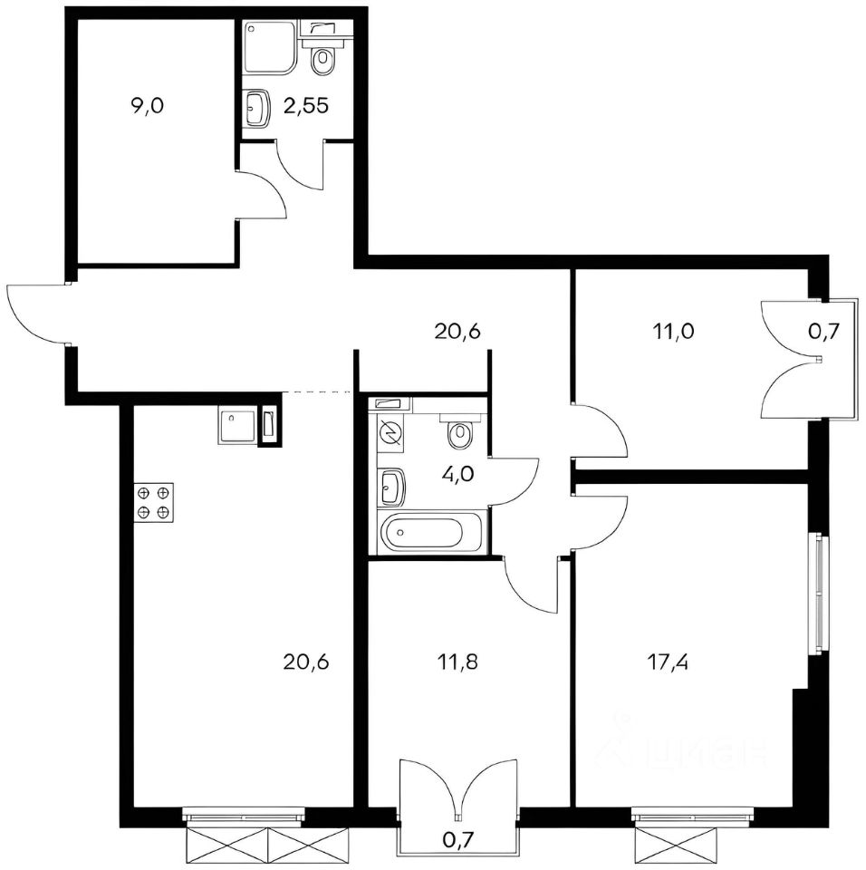 Продажа 3-комн квартиры на вторичном рынке Большая Филевская улица, 3к4