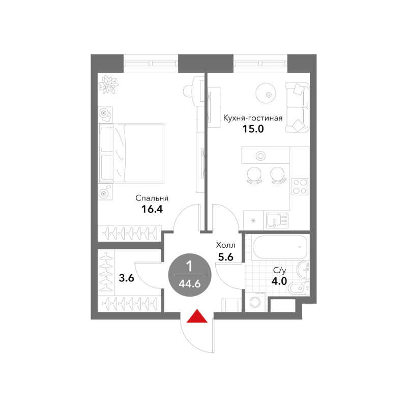 Продажа 1-комн квартиры в новостройке Москва г., Летниковская ул.,  к. 1
