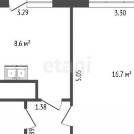 Продажа 1-комн квартиры на вторичном рынке улица Вавиловых,  д. 10 к1