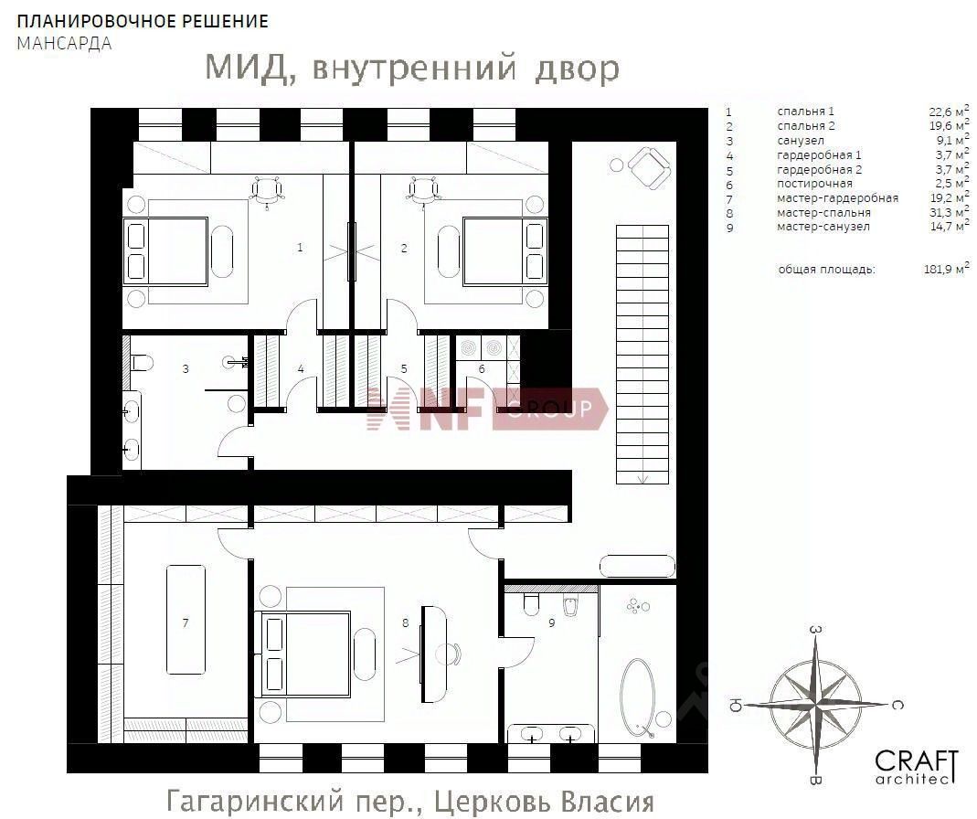 Продажа 6-комн квартиры на вторичном рынке Гагаринский переулок, 24/7С2