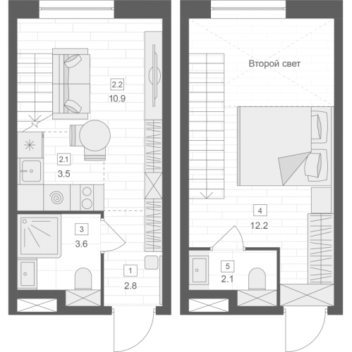1-комн квартира Москва г., 1-й Красносельский пер.,  к. 1
