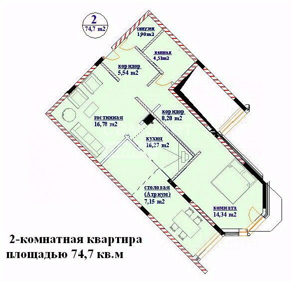 Продажа 2-комн квартиры на вторичном рынке Ивантеевка, улица Новая Слобода,  д. 1