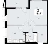 Продать Квартиры в новостройке Прокшино д., Проектируемый проезд № 7029   7.1.4