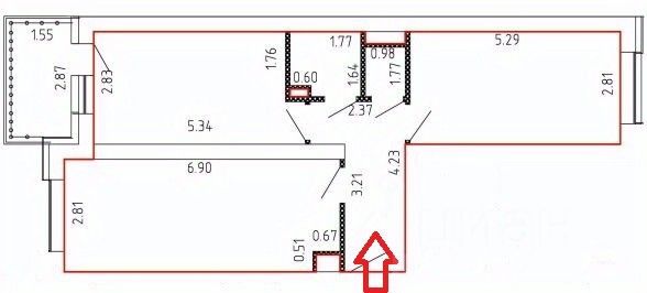 Продажа 2-комн квартиры на вторичном рынке Пушкарь мкр, с. Тарасовка,  д. 2