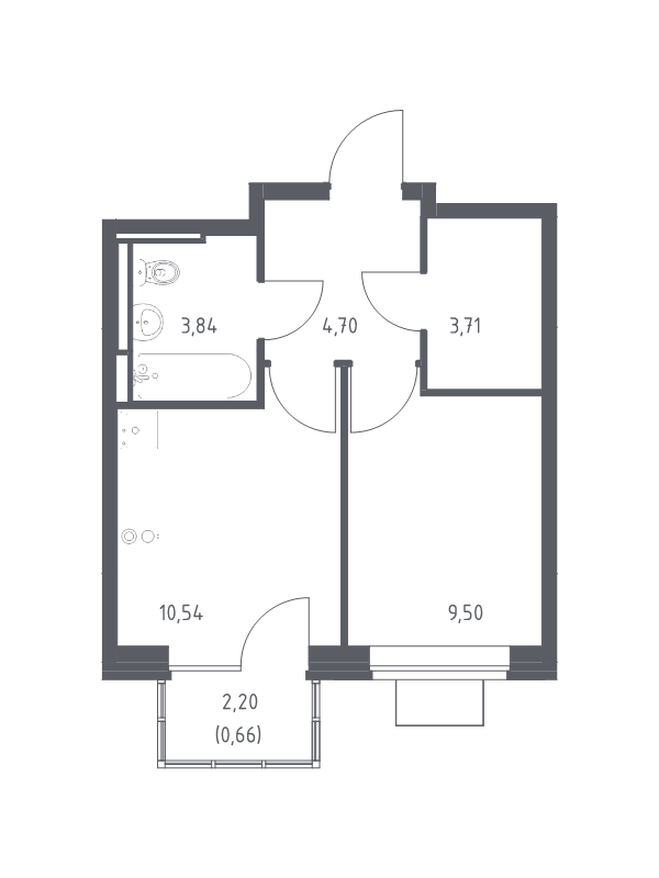 Продажа 1-комн квартиры в новостройке Богданиха д., Красная Слобода ул.,  к. 7.1