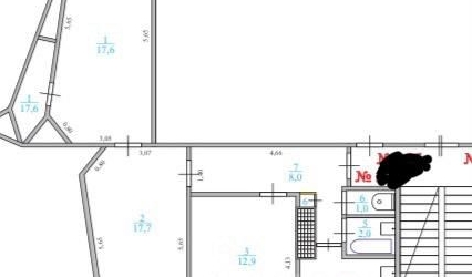 3-комн квартира Коммунар, Школьная улица, 24