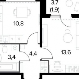 Продажа 1-комн квартиры на вторичном рынке Дмитровское ш,  д. 71А