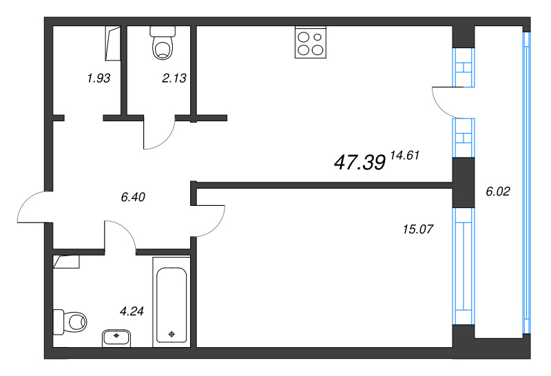 Продажа 1-комн квартиры в новостройке Бугры п., Дорога в Мурино,  к. 21