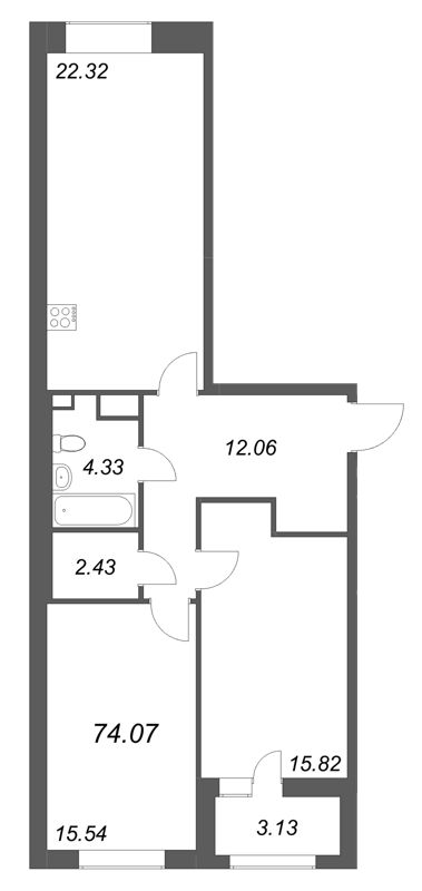 Продажа 2-комн квартиры в новостройке Шушары п., Школьная ул.,  к. 1