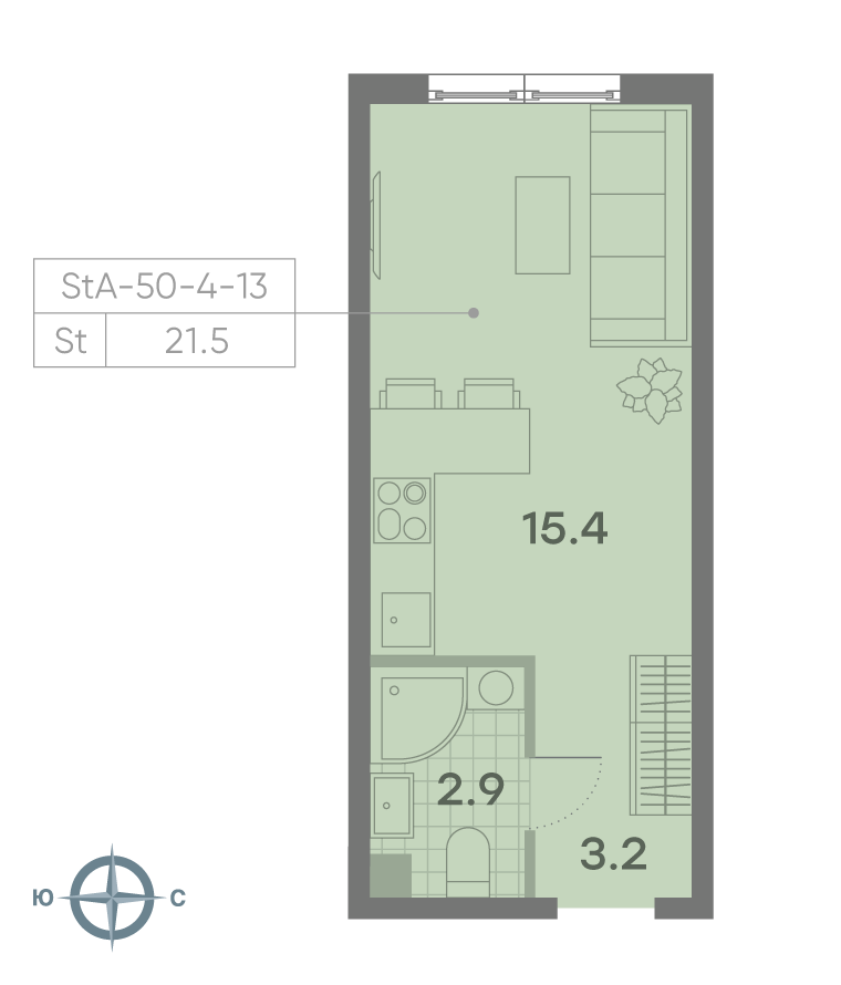 Продажа студии ул.Красного Маяка, вл. 26