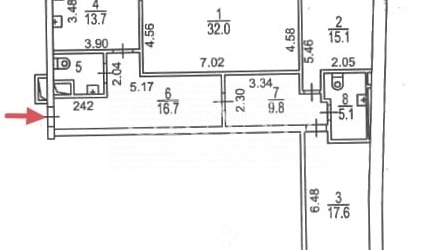 3-комн квартира улица Гиляровского, 50