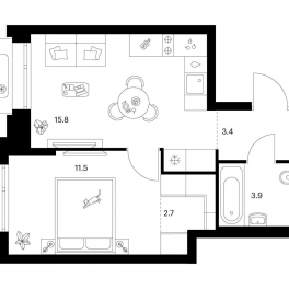 Продажа 1-комн квартиры в новостройке Середневский лес, корп. 2.1.4 Продажа 1-комн квартиры в новостройке Середневский лес, корп. 2.1.4