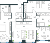 Продать Квартиры в новостройке Москва г., Озерная ул.   1