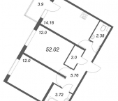 Продать Квартиры в новостройке Стрельна п., Будённого пр-кт   5.5