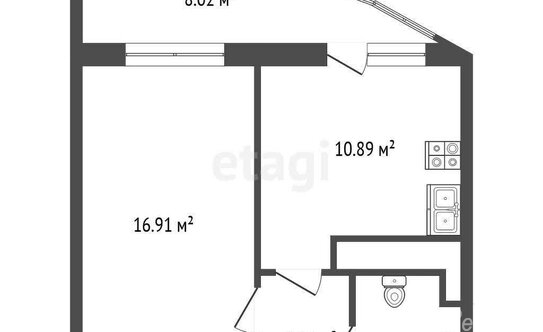 Продажа 1-комн квартиры на вторичном рынке улица Катерников,  д. 7
