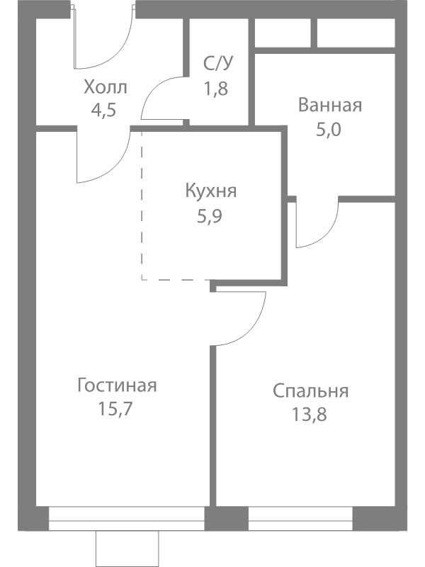 Продажа 1-комн квартиры в новостройке Москва г., Сколковское ш.,  к. 4