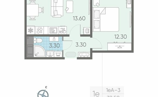 Продажа 1-комн квартиры на вторичном рынке Ковалёво, Поперечная улица,  д. 1 к1