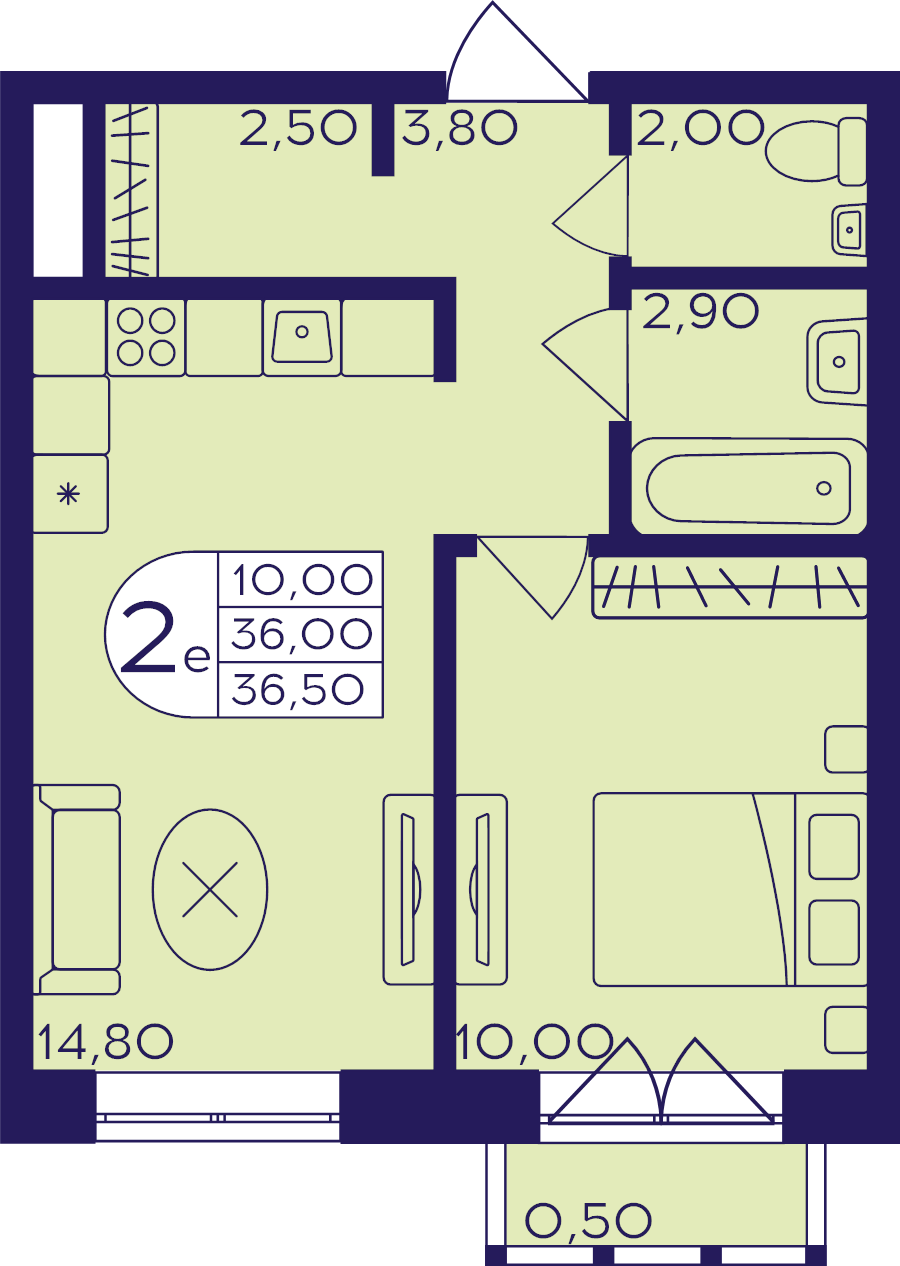 Продажа 1-комн квартиры в новостройке Балашиха г,  к. 610