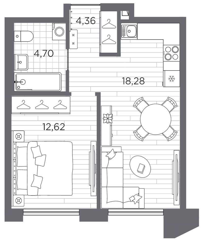 Продажа 1-комн квартиры в новостройке Санкт-Петербург г., Шкиперский проток,  к. 1