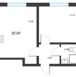 Продажа 1-комн квартиры в новостройке Ковалево п., Поперечная ул.,  к. 15
