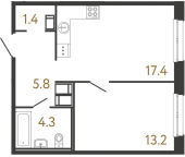Продать Квартиры в новостройке Санкт-Петербург г., Обводного кан. наб.   1