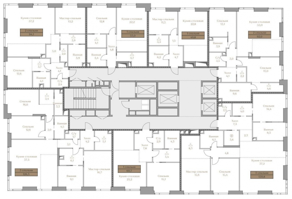 Продажа 2-комн квартиры в новостройке Лужнецкая наб,  д. 2/4,  к. 23Б