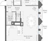 Продать Квартиры в новостройке Москва г., Фрунзенская наб.   D