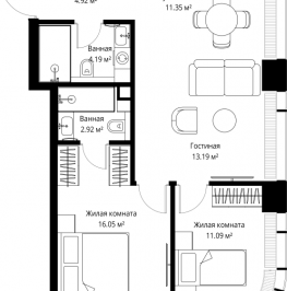 Продажа 2-комн квартиры в новостройке Москва г., Верейская ул., к. 5 Продажа 2-комн квартиры в новостройке Москва г., Верейская ул., к. 5
