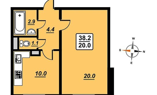 Продажа 1-комн квартиры на вторичном рынке улица Мусы Джалиля,  д. 32 к1