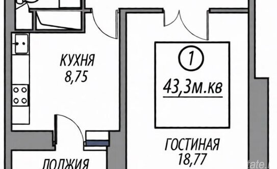 Продажа 1-комн квартиры на вторичном рынке Федурново, ул Авиарембаза,  д. 9