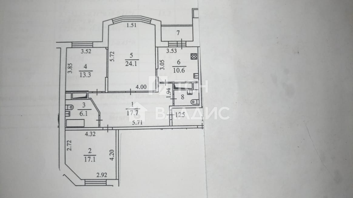 3-комн квартира Мытищи, Благовещенская улица, 9