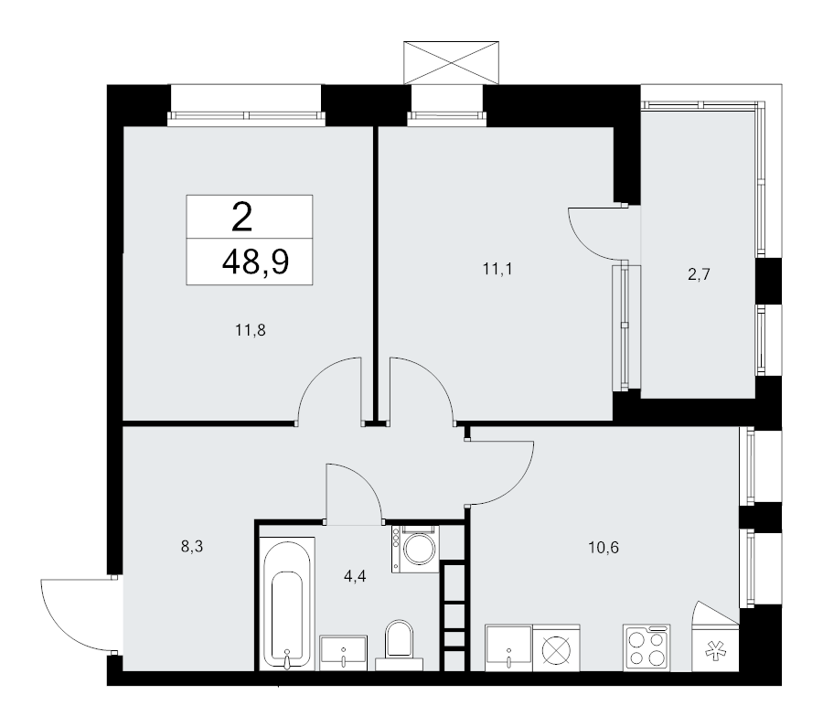 Продажа 2-комн квартиры в новостройке Сосенское пос., Куприна пр-кт,  к. 6.5
