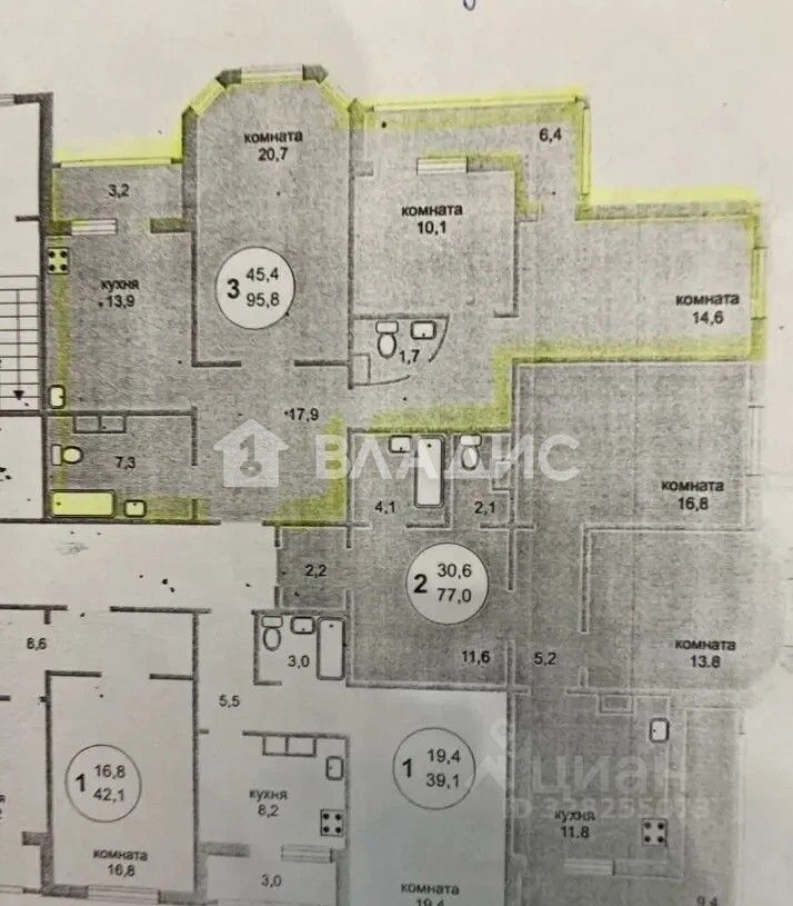 Продажа 3-комн квартиры на вторичном рынке Королев, улица Мичурина, 27к3