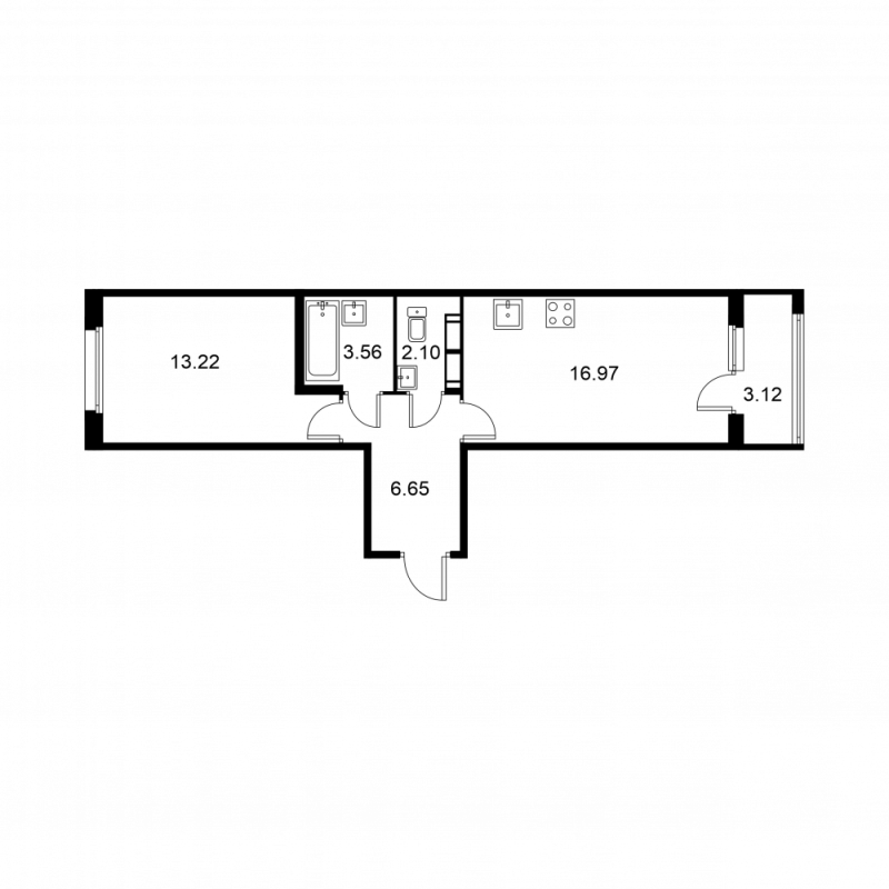 Продажа 1-комн квартиры в новостройке Колпино г., Загородная ул.,  к. A