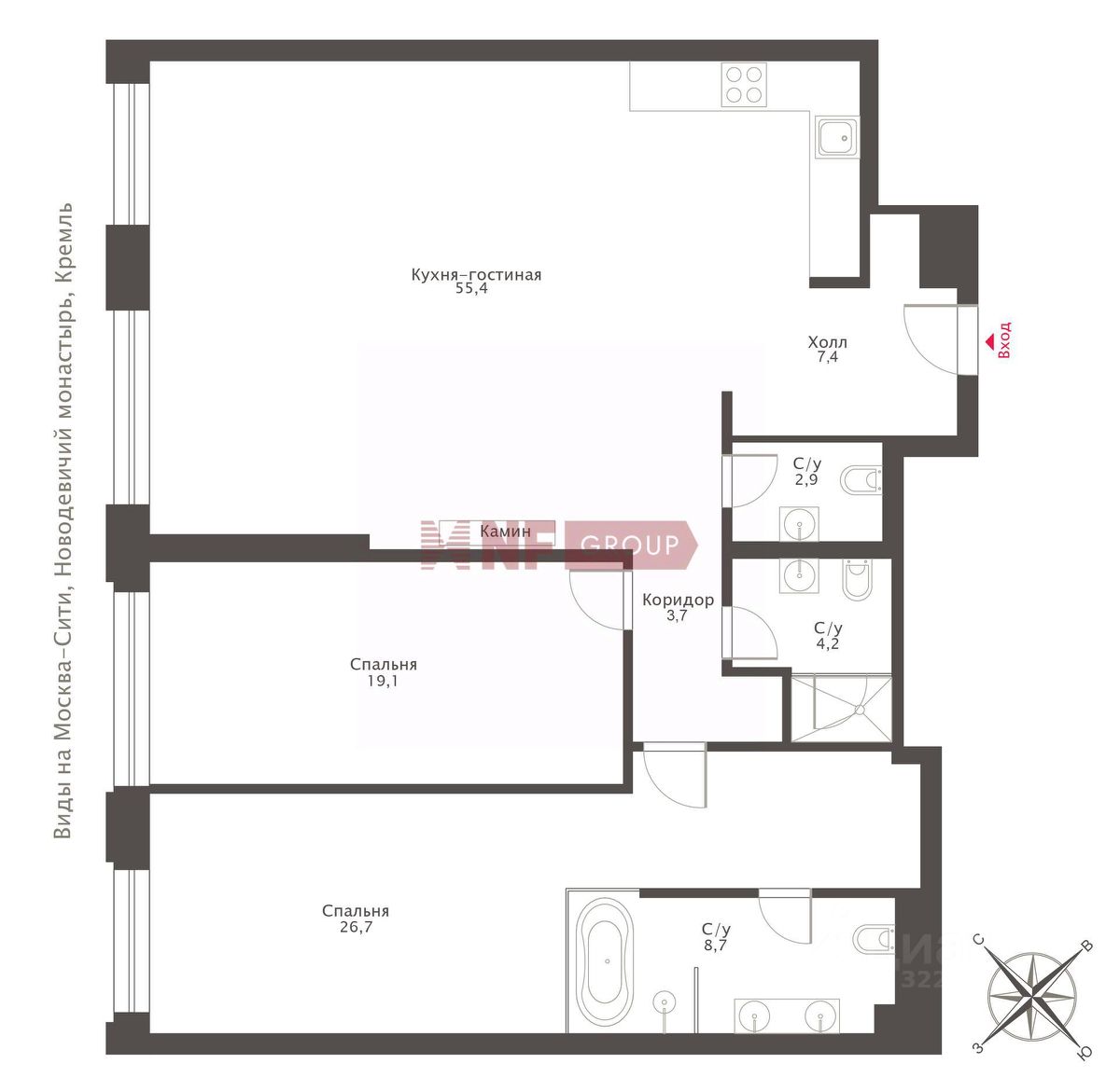 Продажа 3-комн квартиры на вторичном рынке Поклонная улица, 9